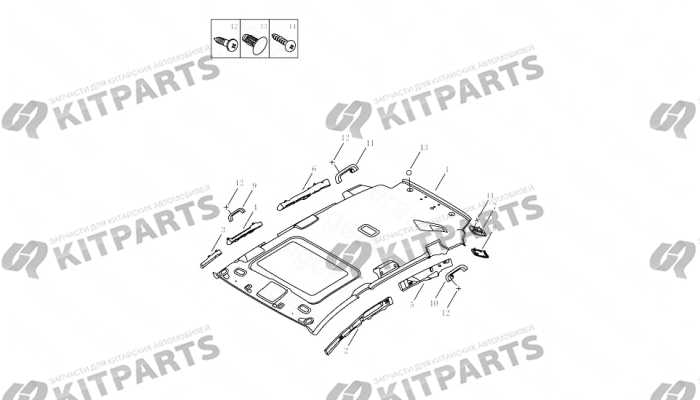 INTERIOR TRIM BOARD,ROOF PANEL# Geely Emgrand X7