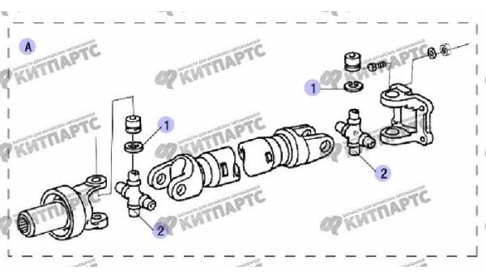 Вал карданный задний 4/2 Great Wall Safe (SUV G5)