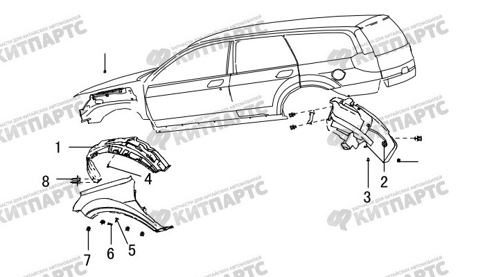 Локер колеса Great Wall Hover H3