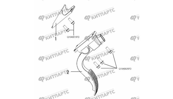 Педаль газа (дизель) Great Wall Hover H5