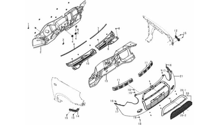 Детали передней части кузова Lifan Smily